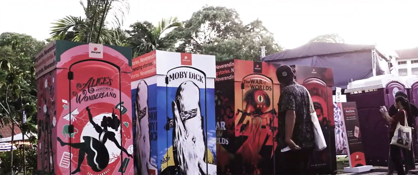 Geometry Singapore and Storytel launch Looterature, the first public restroom that plays audiobooks