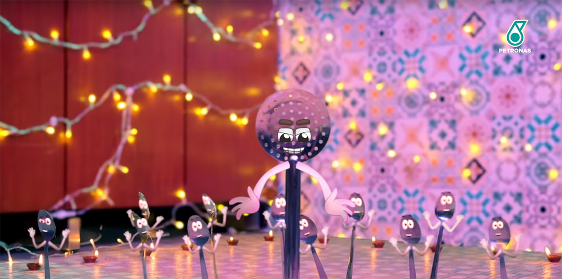 Petronas animated music video for Deepavali brings this kitchen to life via Ensemble Worldwide Malaysia