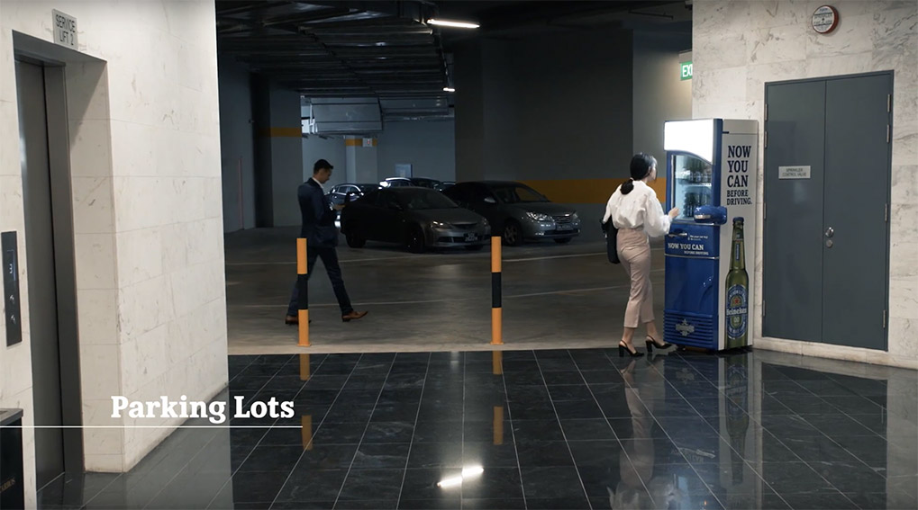 Publicis Singapore created the car key activated ‘The Driver’s Fridge’ to encourage Singaporeans to drink Heineken 0.0 before driving
