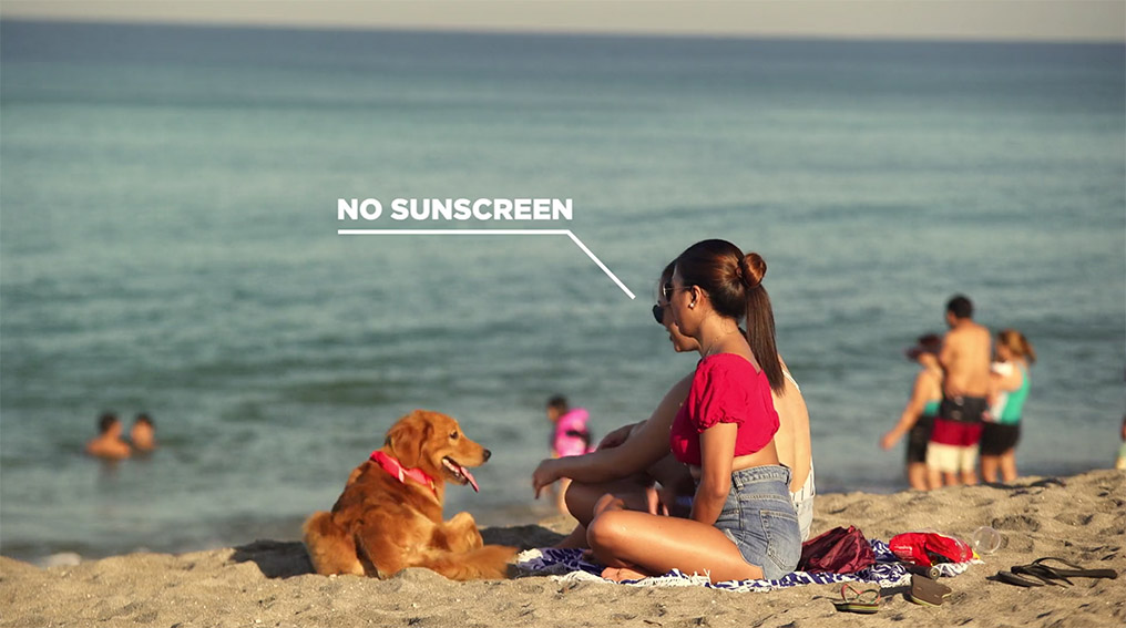 Wunderman Thompson Hong Kong releases dogs to detect beachgoers not using sunscreen in activation for Human Nature