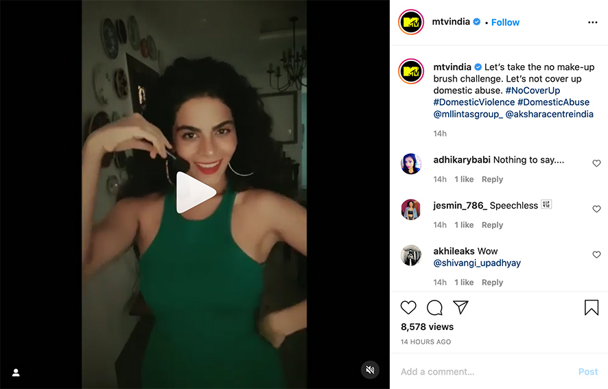The women of MullenLowe Lintas Group India raise their voices against domestic violence