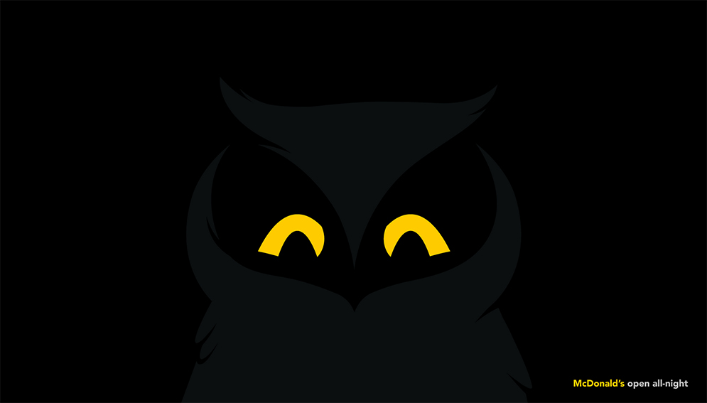 Leo Burnett Vietnam releases ‘Nocturnal Animals’ print campaign for McDonald’s 24 Hours