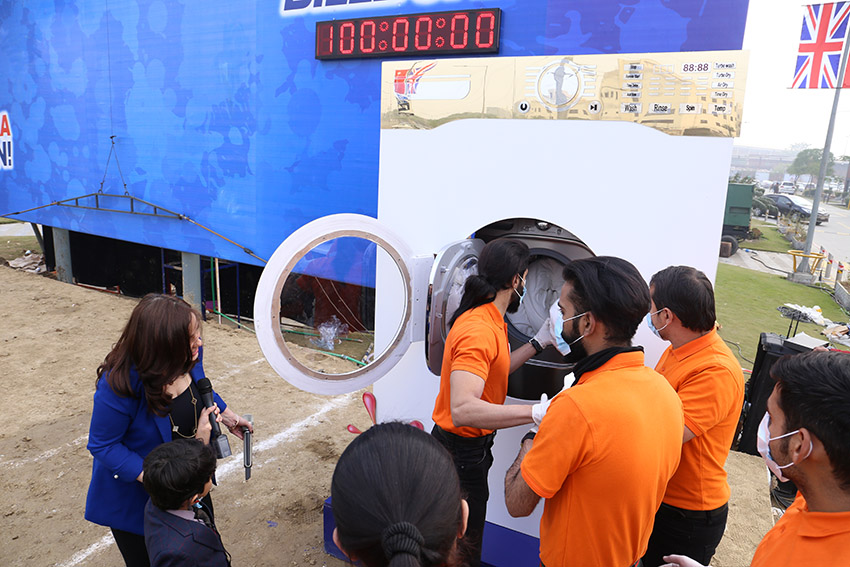 Surf Excel and BBDO Pakistan stage outdoor stunt and wash an entire billboard to launch new Stain Lifter Technology