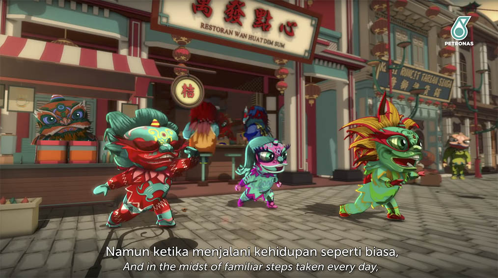 PETRONAS CNY film via Ensemble Worldwide Malaysia celebrates the courage and heritage of the lion dancer