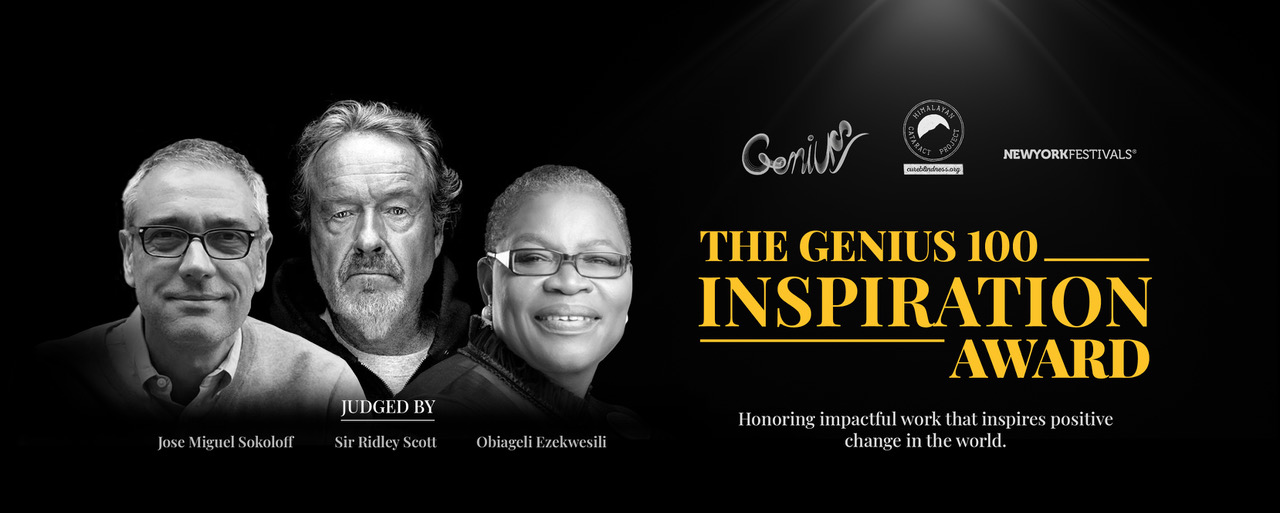 New York Festivals and Genius 100 Foundation launch global Genius 100 Inspiration Award