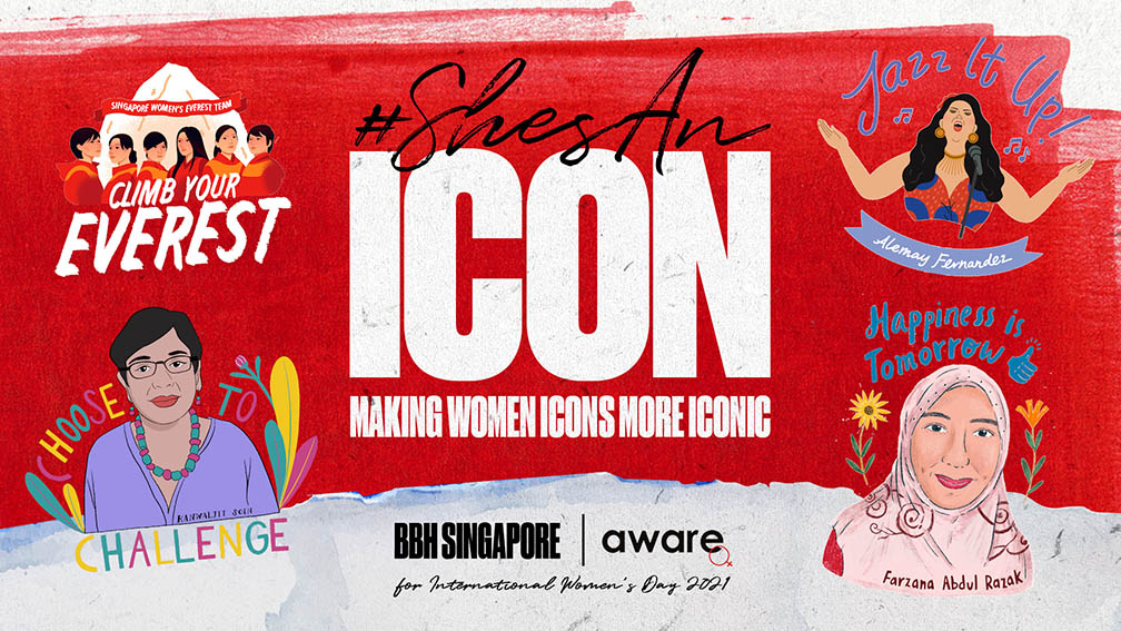 BBH Singapore and AWARE honour Singaporean women icons through #ShesAnIcon campaign