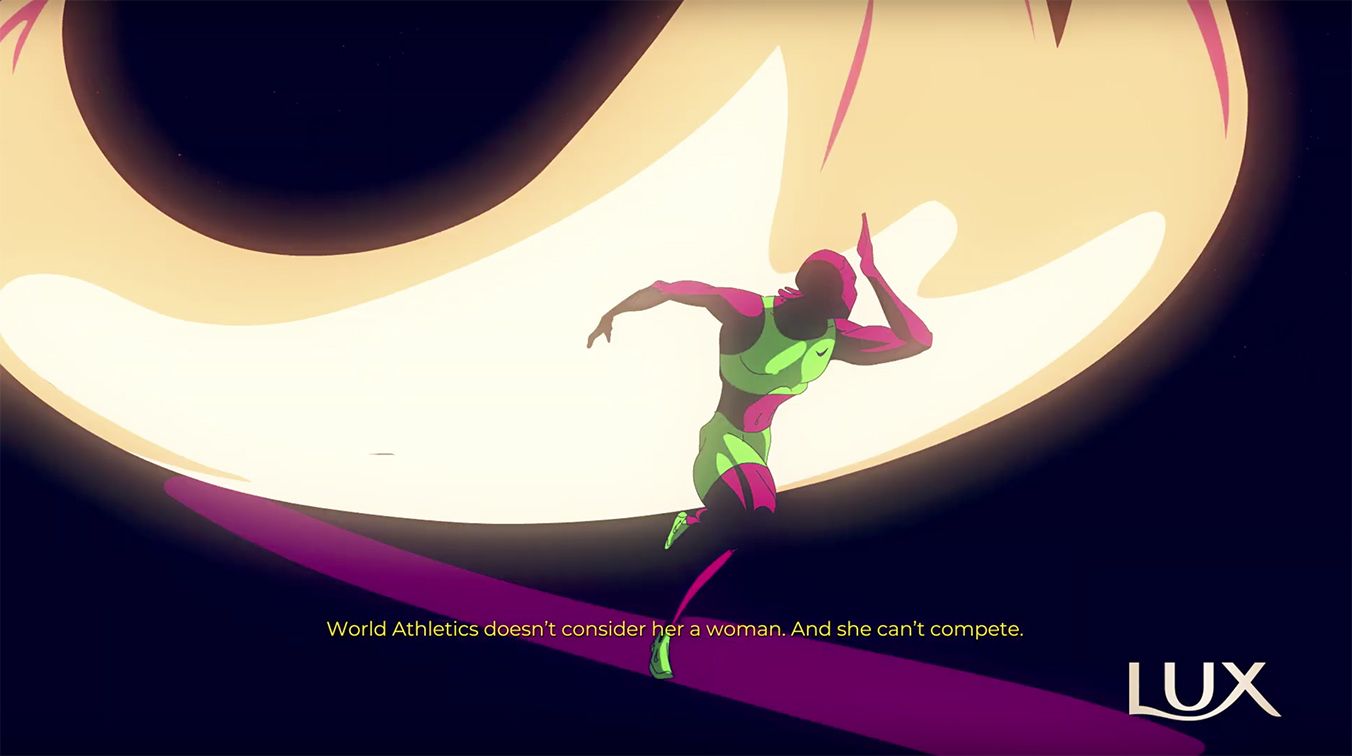 LUX takes a stand for Olympic gold medalist Caster Semenya in new Born This Way campaign via Wunderman Thompson Singapore