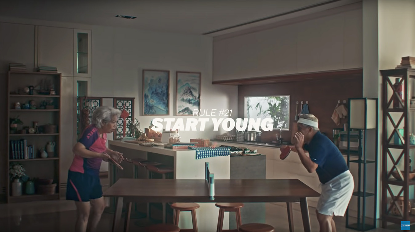 Ogilvy Singapore’s Decathlon campaign reminds you that sport isn’t about rules as the first rule of sport is to play