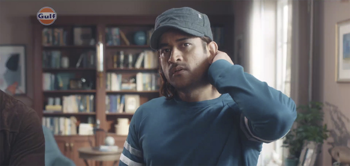 Cricket legend MS Dhoni takes a trip down memory lane with his younger self in Gulf Oil India’s latest spot via DDB Mudra Group India