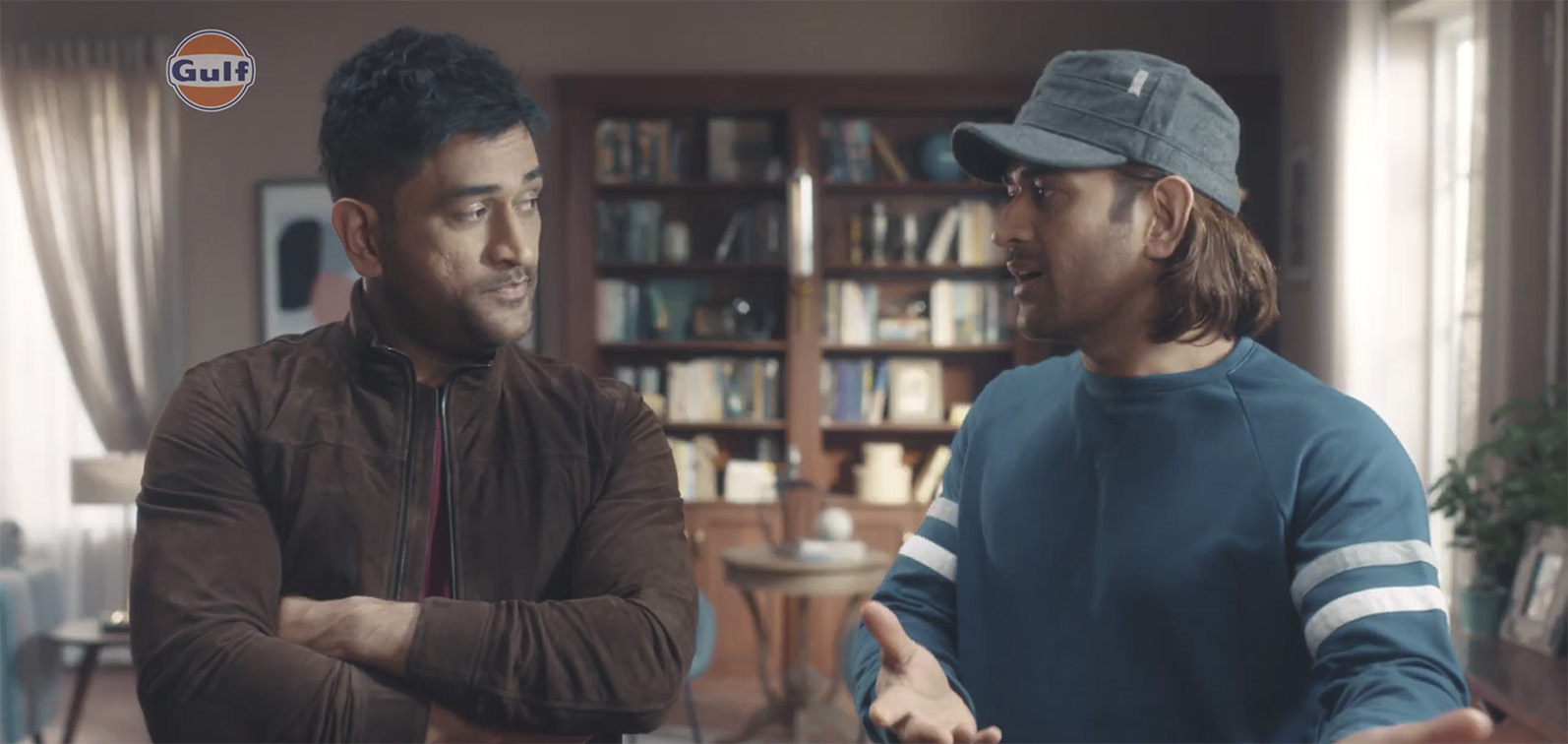 Cricket legend MS Dhoni takes a trip down memory lane with his younger self in Gulf Oil India’s latest spot via DDB Mudra Group India