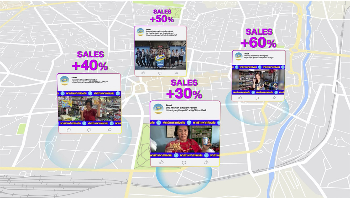 Dutchmill Group sponsors more than 200 mom-and-pop shops with quirky user-generated geo-targeted ads via Wunderman Thompson Thailand