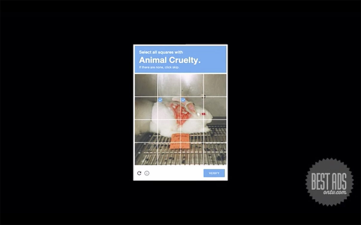 Ogilvy Thailand exposes animal cruelty for PETA through the Human Check Captcha campaign