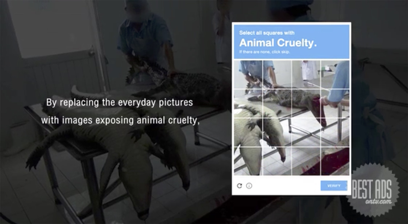 Ogilvy Thailand exposes animal cruelty for PETA through the Human Check Captcha campaign