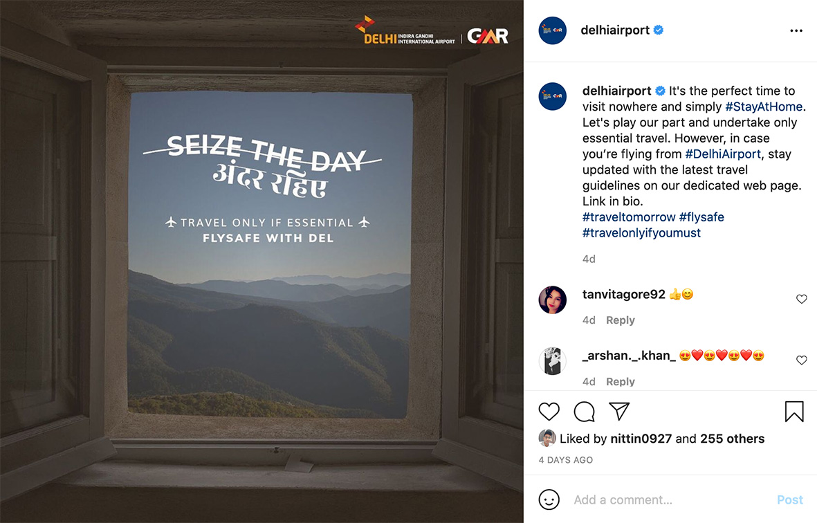 22Feet Tribal Worldwide India releases social media campaign for Delhi International Airport encouraging passengers to rethink their travel plans