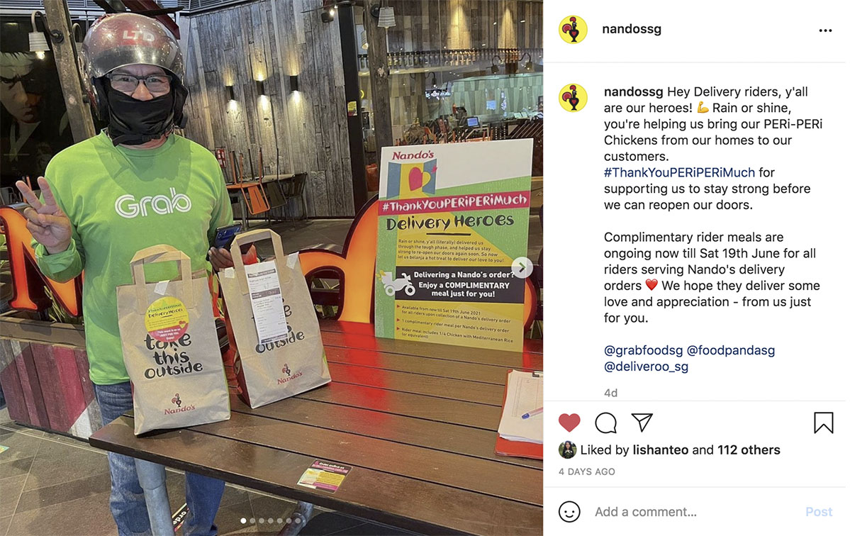 Nando’s thanks Singapore customers and healthcare workers ‘PERi-PERi Much’ via Fishermen Integrated campaign