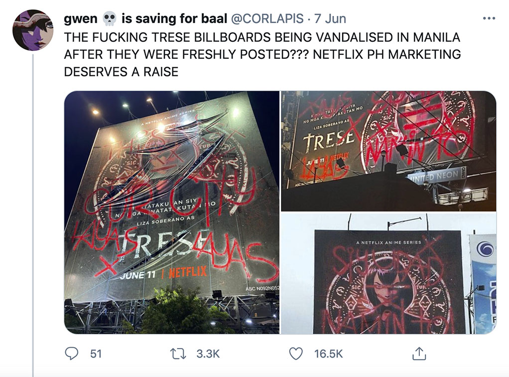 Filipino anime ‘Trese’ conquers the Philippines with Netflix ad campaign via GIGIL