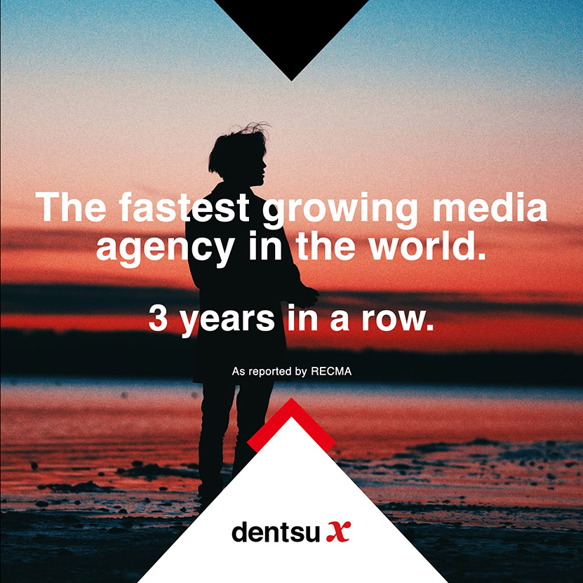 Dentsu X tops RECMA’s global rankings for third year as world’s fastest growing media agency