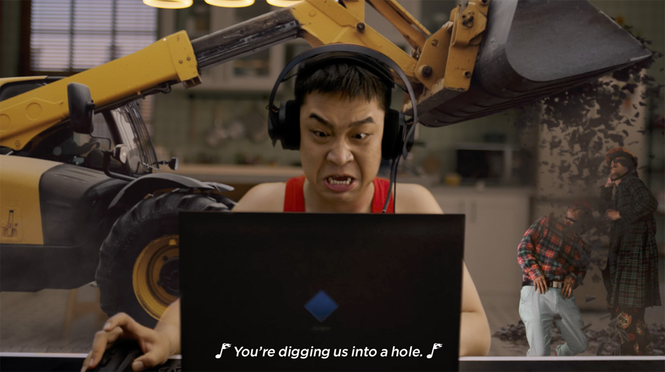 Wieden+Kennedy Shanghai creates amusing new campaign for HP OMEN featuring a group of overly passionate gamers