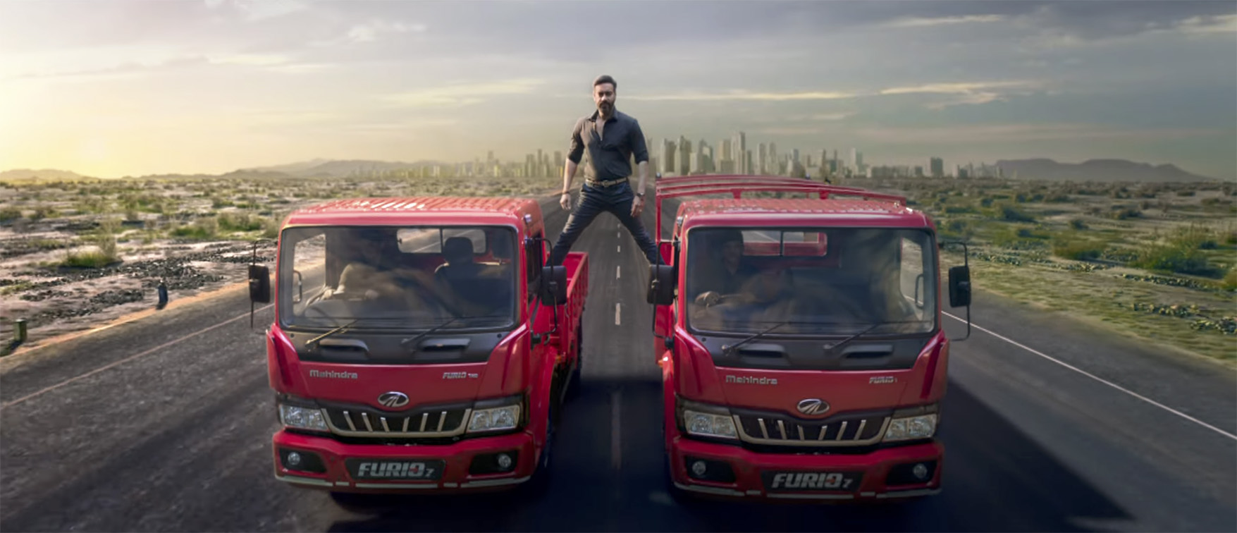 Ajay Devgn re-enacts iconic stunt to launch new Mahindra FURIO 7 range via FCB Interface India