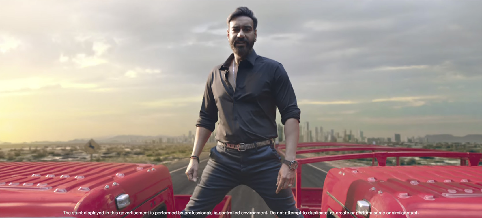 Ajay Devgn re-enacts iconic stunt to launch new Mahindra FURIO 7 range via FCB Interface India