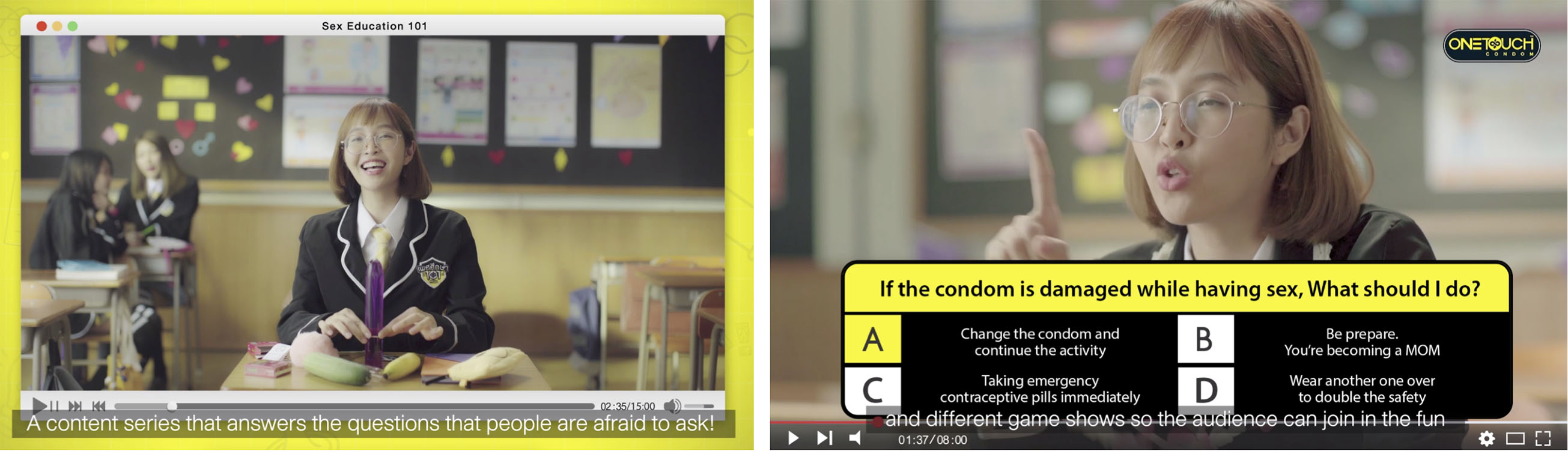 ONETOUCH partners with Yell Advertising Bangkok to teach sex education to Thais correctly