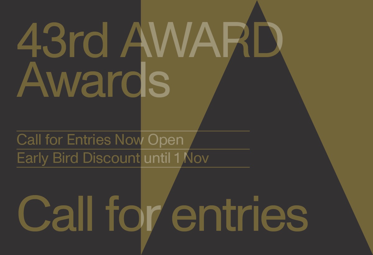 43rd AWARD Awards now open for entries; deadline 2pm Singapore time, Friday 10 December