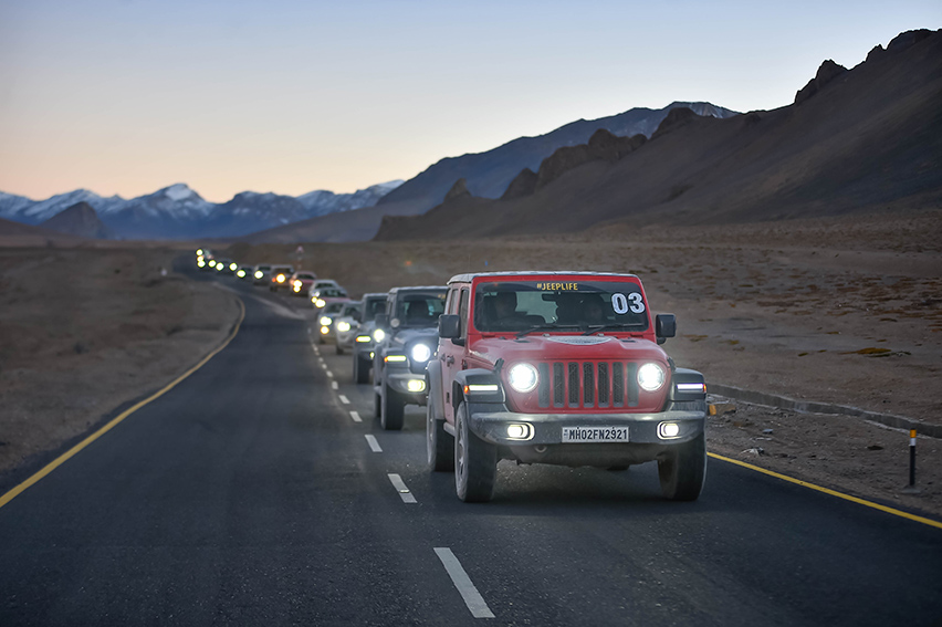 Jeep brings customers and community together to clean up 1500 kilograms of plastic waste along the Ladakh Himalayan Range