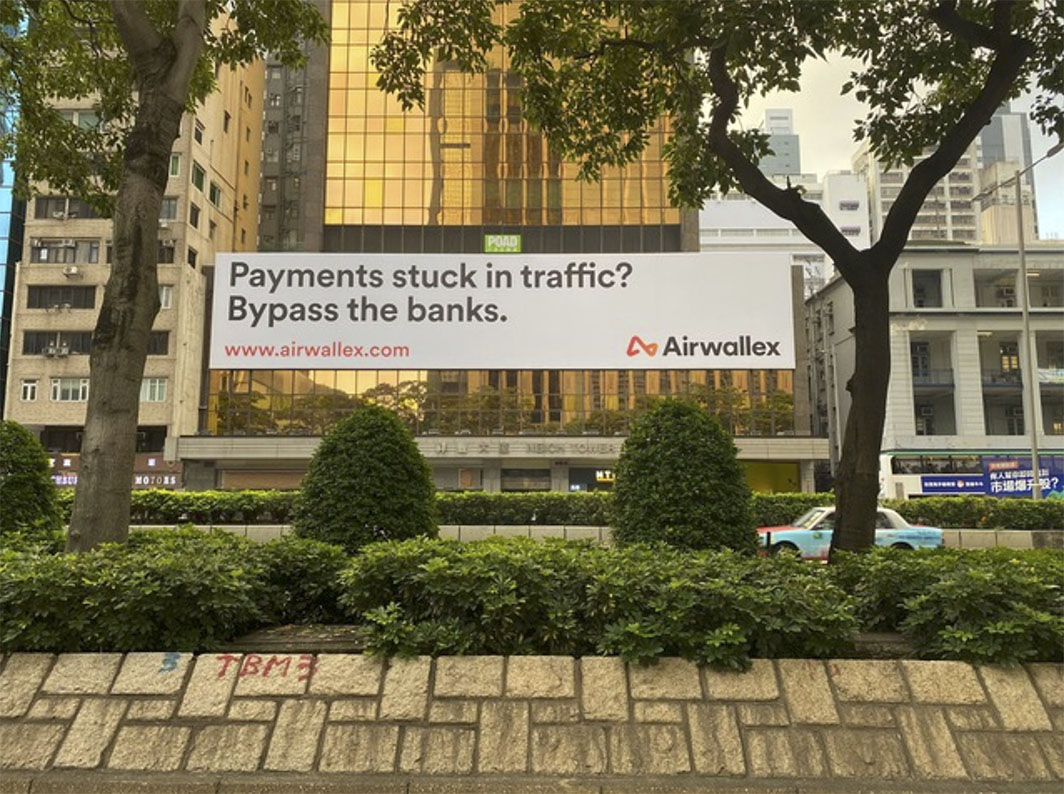 Kymechow Hong Kong launches eye-catching outdoor for Fintech brand Airwallex