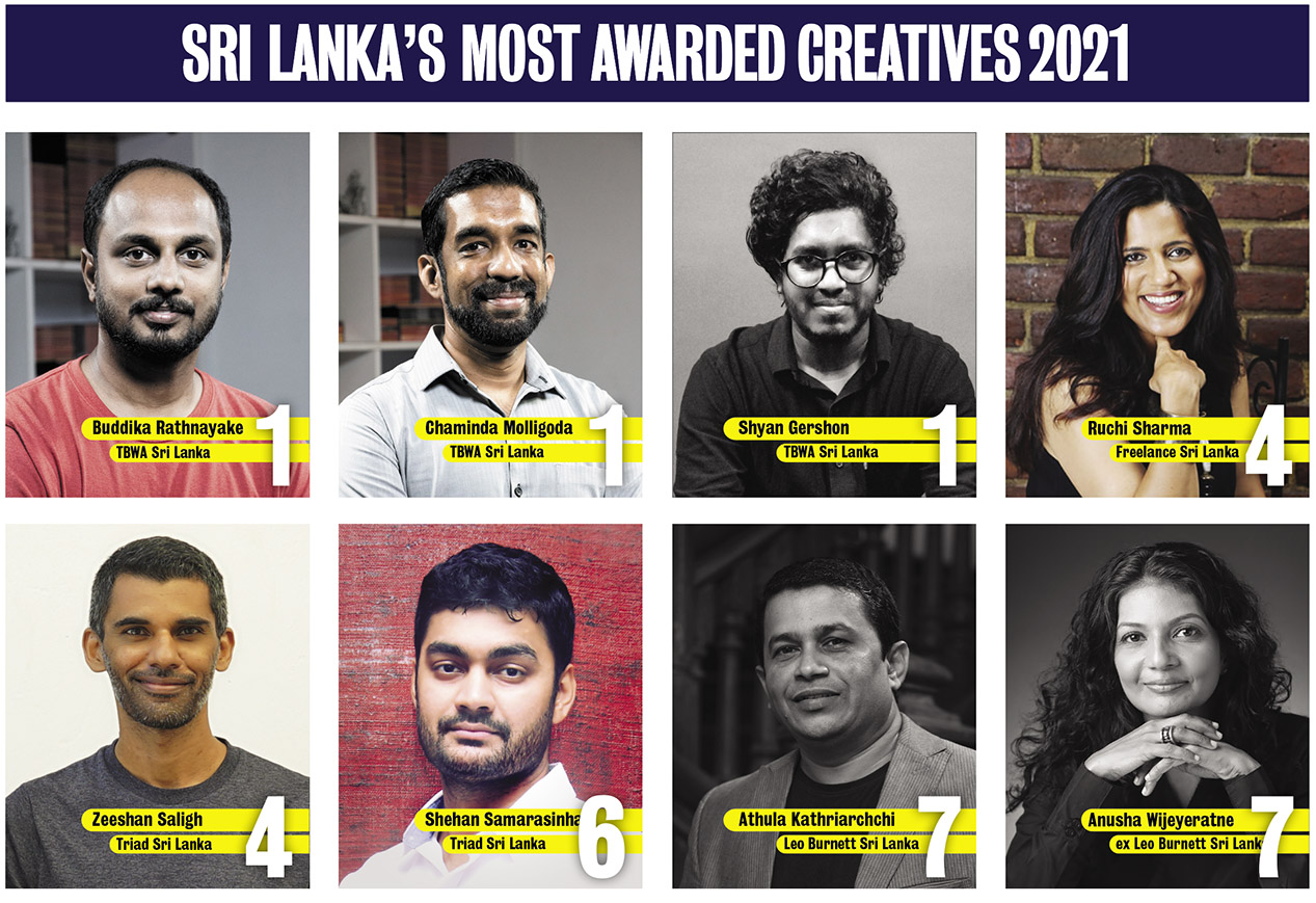 TBWA takes out Sri Lanka’s Agency of the Year in the 2021 Campaign Brief Asia’s Creative Rankings: Buddika Rathnayake, Chaminda Molligoda + Shyan Gershon are equal #1 top creatives