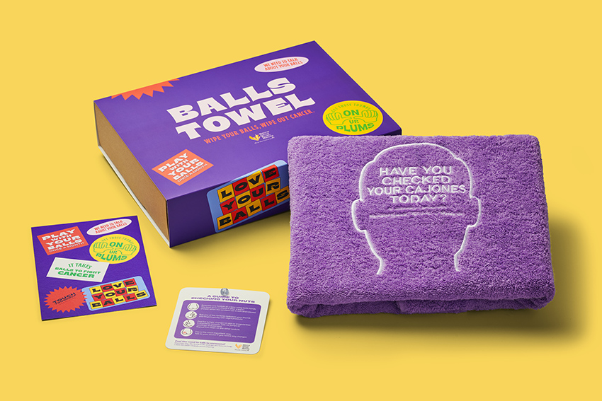 The Chariot Agency Malaysia uses balls and a purple towel to fight cancer in new campaign