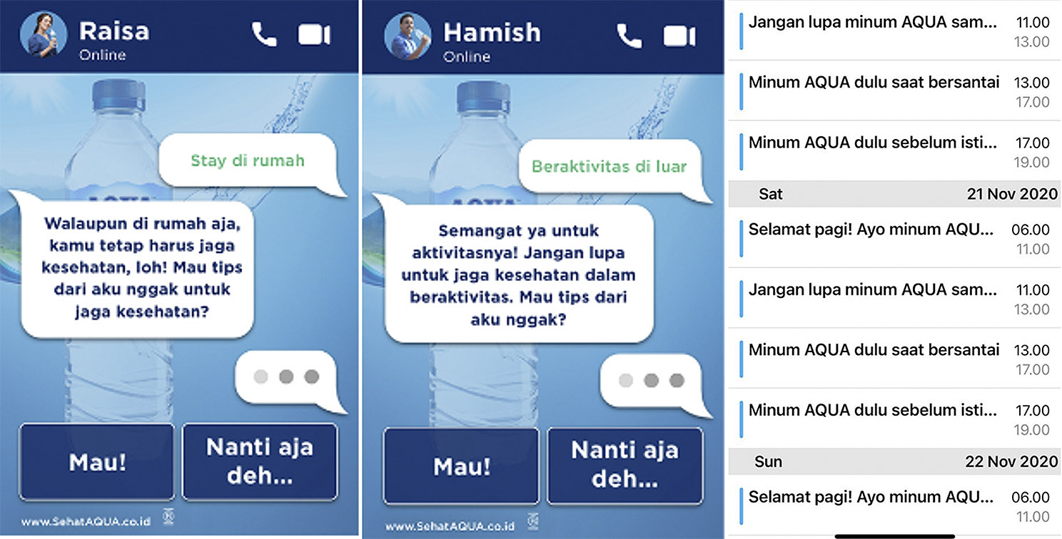 Wavemaker and Xaxis partner with AQUA to remind Indonesians to drink more water