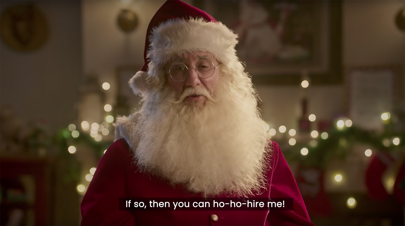 Swiggy Genie + Dentsu Webchutney India help Santa Claus find a new job this Christmas