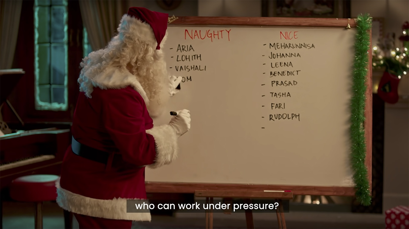 Swiggy Genie + Dentsu Webchutney India help Santa Claus find a new job this Christmas