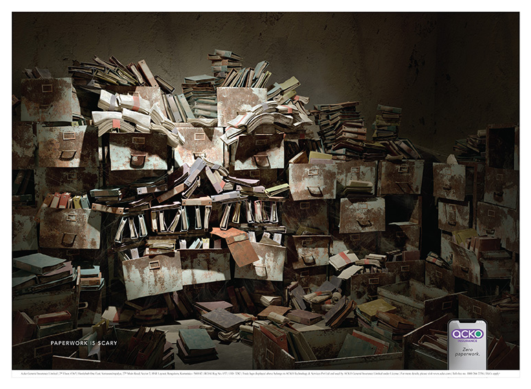 Acko exposes the monsters of insurance in ‘scary’ print campaign via Ogilvy India