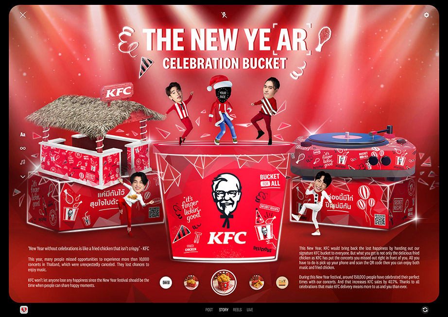 Brilliant & Million Thailand launches The New Ye[AR] Celebration Bucket for KFC
