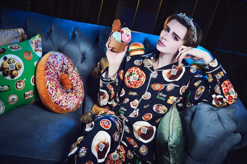 Uber Eats Japan creates scannable pyjama “QR Pjs” to promote late night delivery