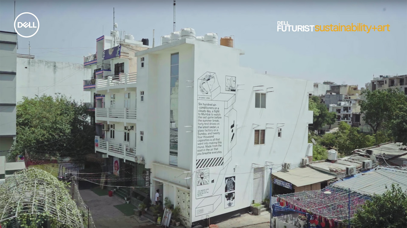 Dell Futurist & The Glitch India make the most sustainable mural with the leaders of tomorrow