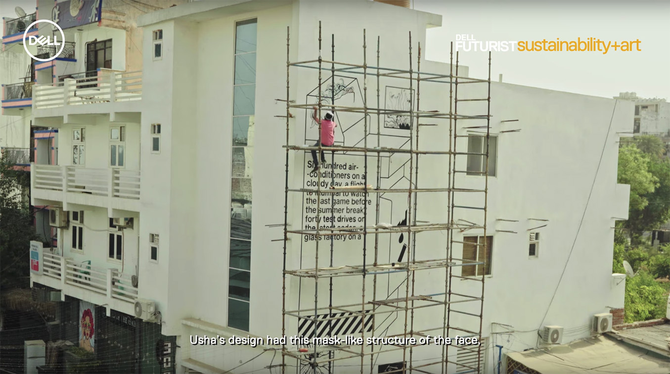 Dell Futurist & The Glitch India make the most sustainable mural with the leaders of tomorrow