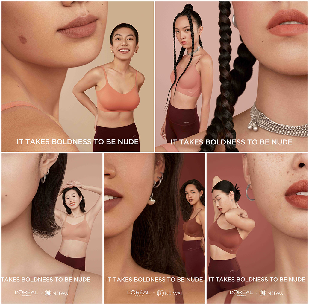 L’Oréal Paris & NEIWAI launch it takes boldness to be nude campaign via McCann Shanghai
