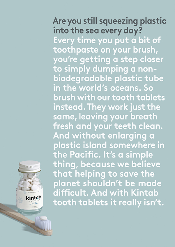 BBDO Guerrero Philippines introduces zero-waste Kintab Toothpaste Tabs via long copy campaign
