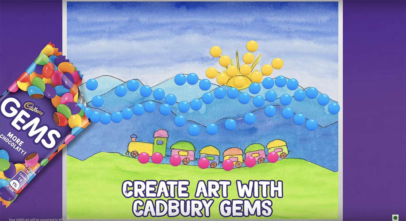 Cadbury Gems forays into the world of NFTs to generate funds for the less fortunate kids