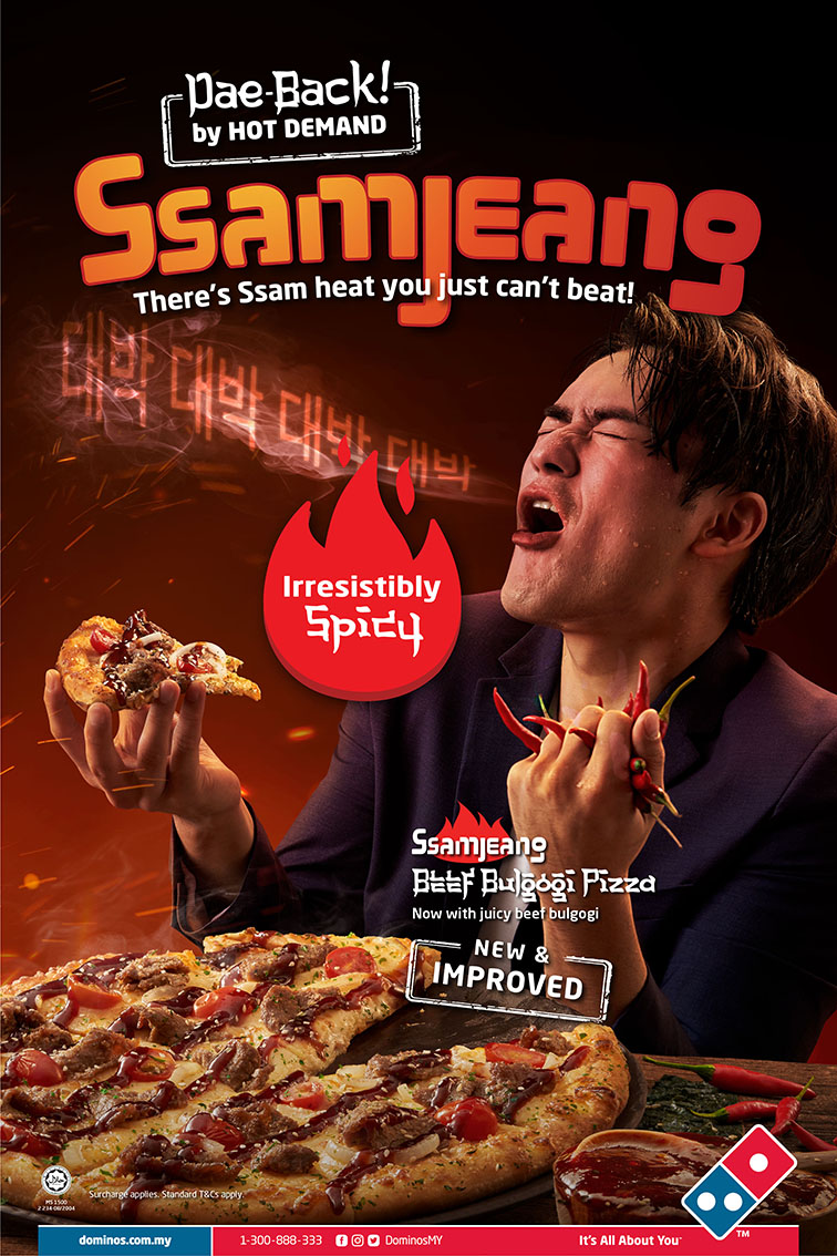 FCB SHOUT brings back the heat with a new campaign for Domino’s Pizza Malaysia’s Ssamjeang range