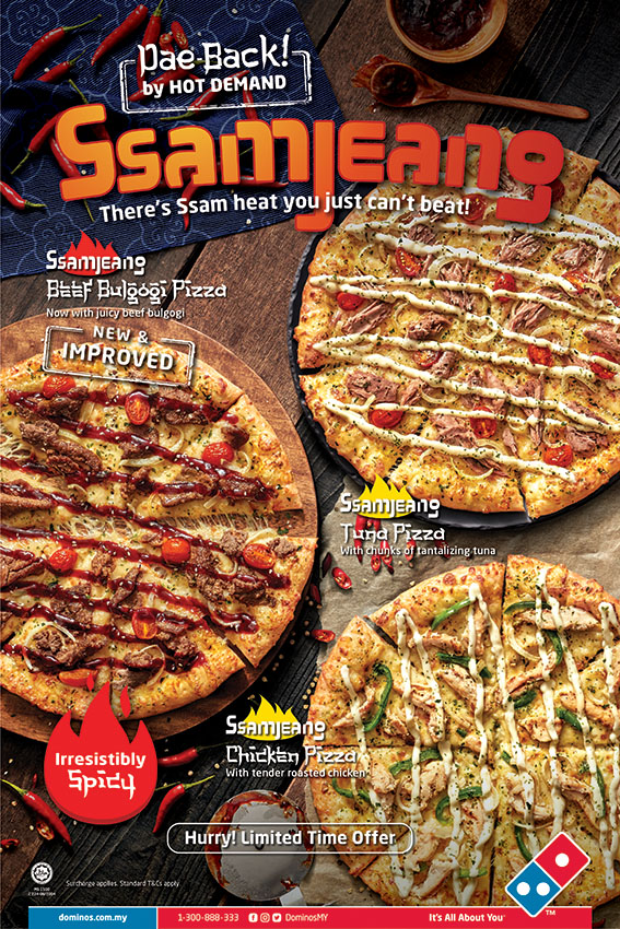 FCB SHOUT brings back the heat with a new campaign for Domino’s Pizza Malaysia’s Ssamjeang range