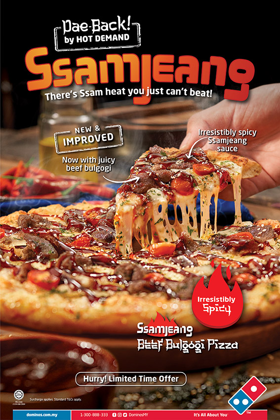 FCB SHOUT brings back the heat with a new campaign for Domino’s Pizza Malaysia’s Ssamjeang range