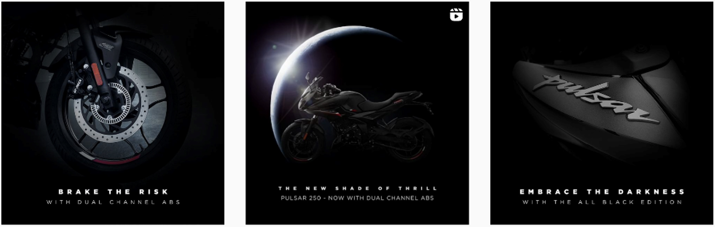 Bajaj launches the new Brooklyn Black range with an eclipse on Instagram + YouTube via Ogilvy