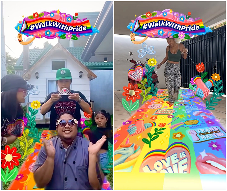 Meta and Propel Manila turn any pathway into a walkway for Pride with augmented-reality filter