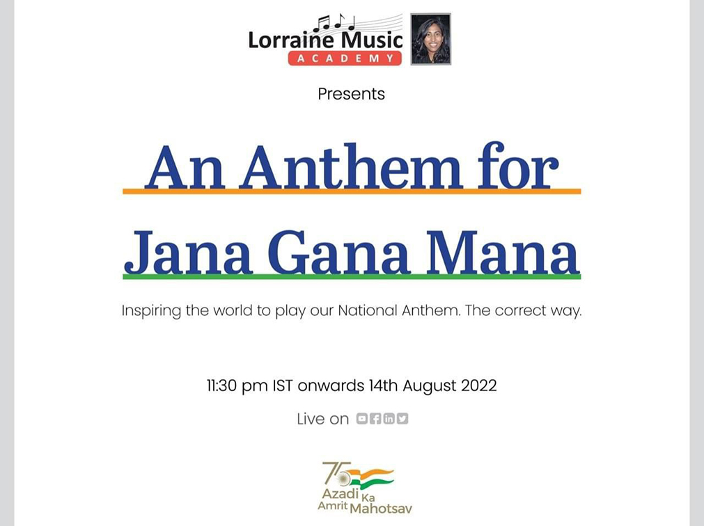EFGH India and Lorraine Music Academy present “An Anthem for Jana Gana Mana”