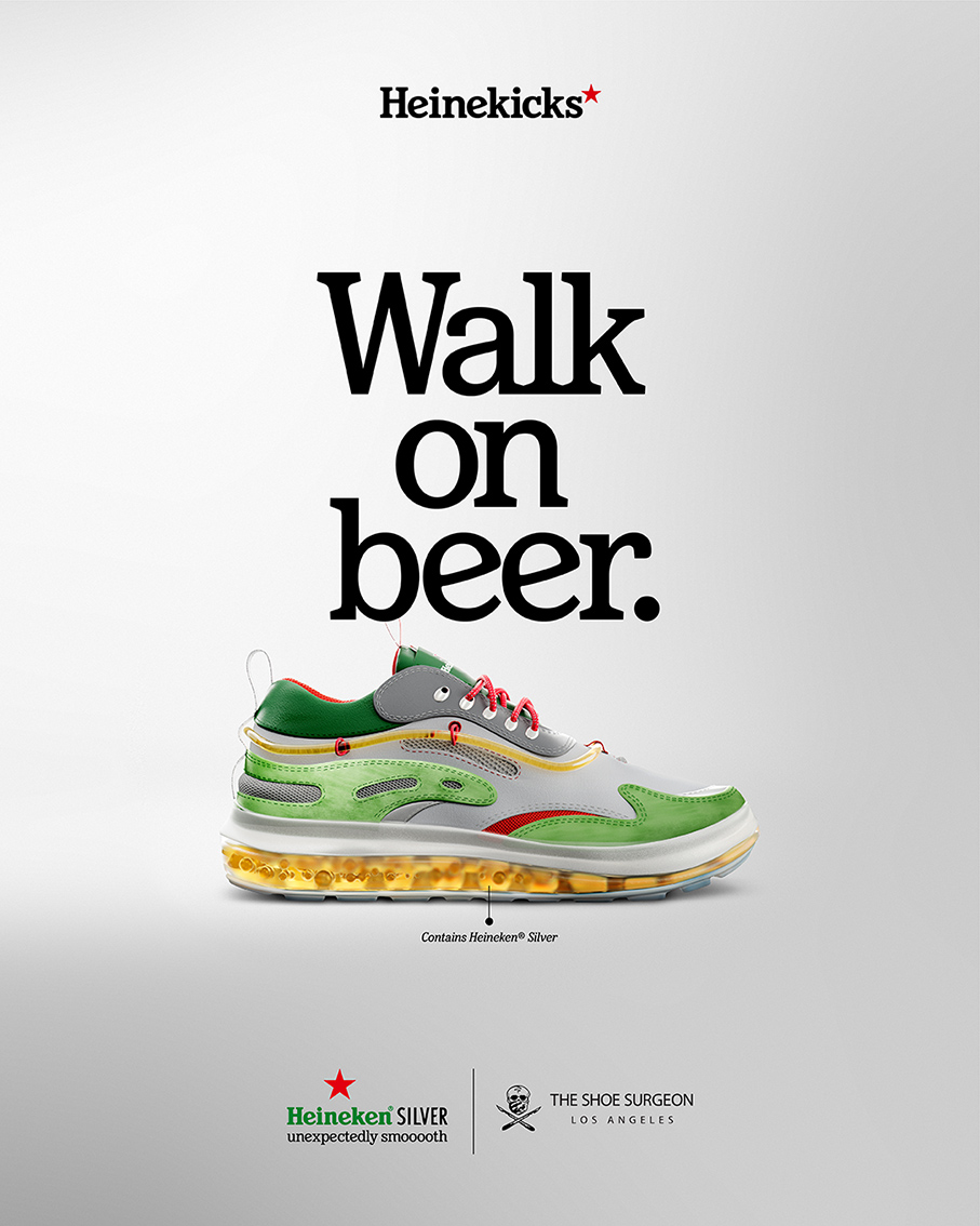 BBH Singapore teams up with LePub Italy on new Heineken Silver walking on beer campaign