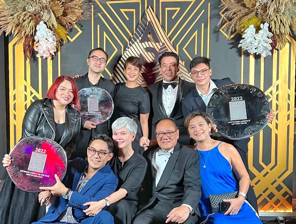 TBWA SMP claims their 10th Agency of the Year win at the 4As Philippines