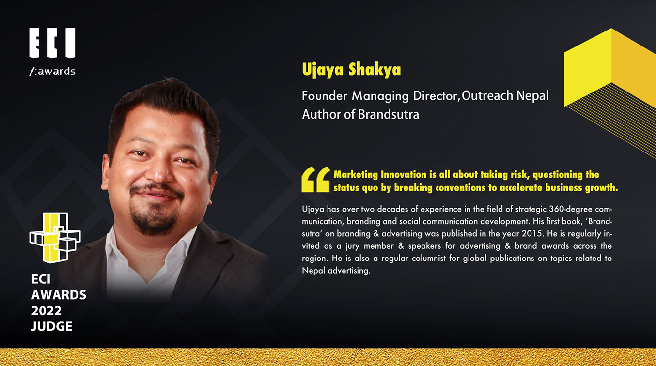 Outreach Nepal’s Ujaya Shakya named on the Jury for ECI Awards 2022